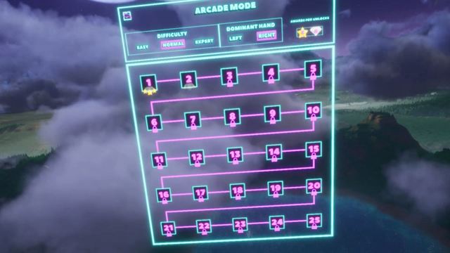 One of the three game modes