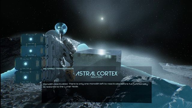A story transmission displayed in the interface