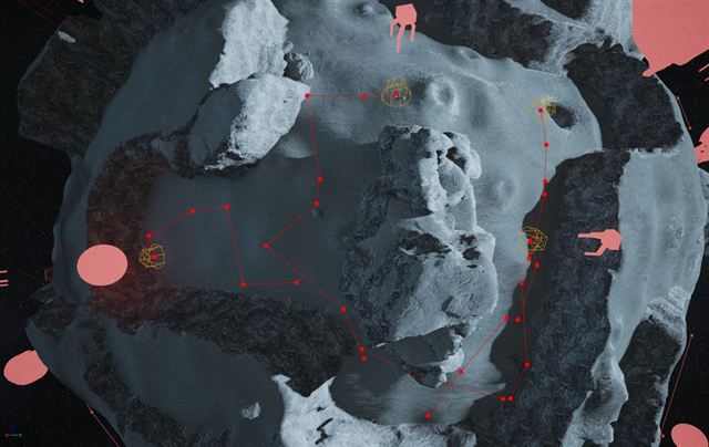 AI navigation across the non-flat terrain