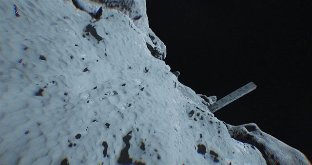 Close surface detail on the terrain material